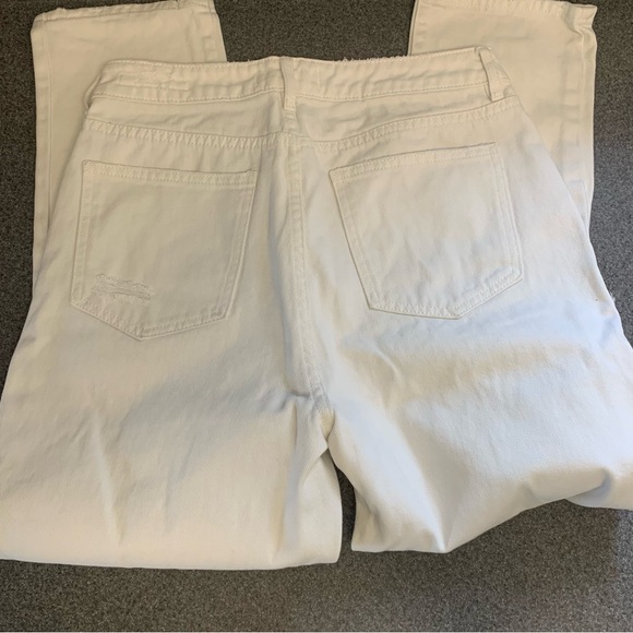 PacSun Women’s Eco White Ripped 90s Mom Jeans Size 29 - Picture 4 of 8
